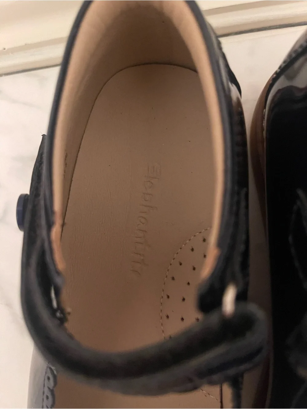 Girls Navy Patent Mary Jane Kids Shoes